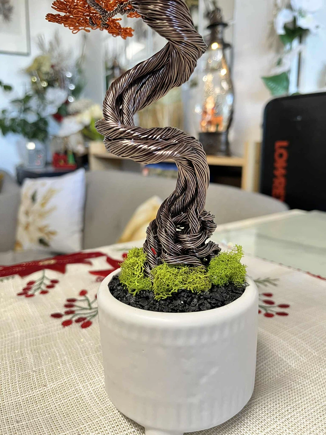 Handcrafted Aluminum Wire bonsai tree - photo 5