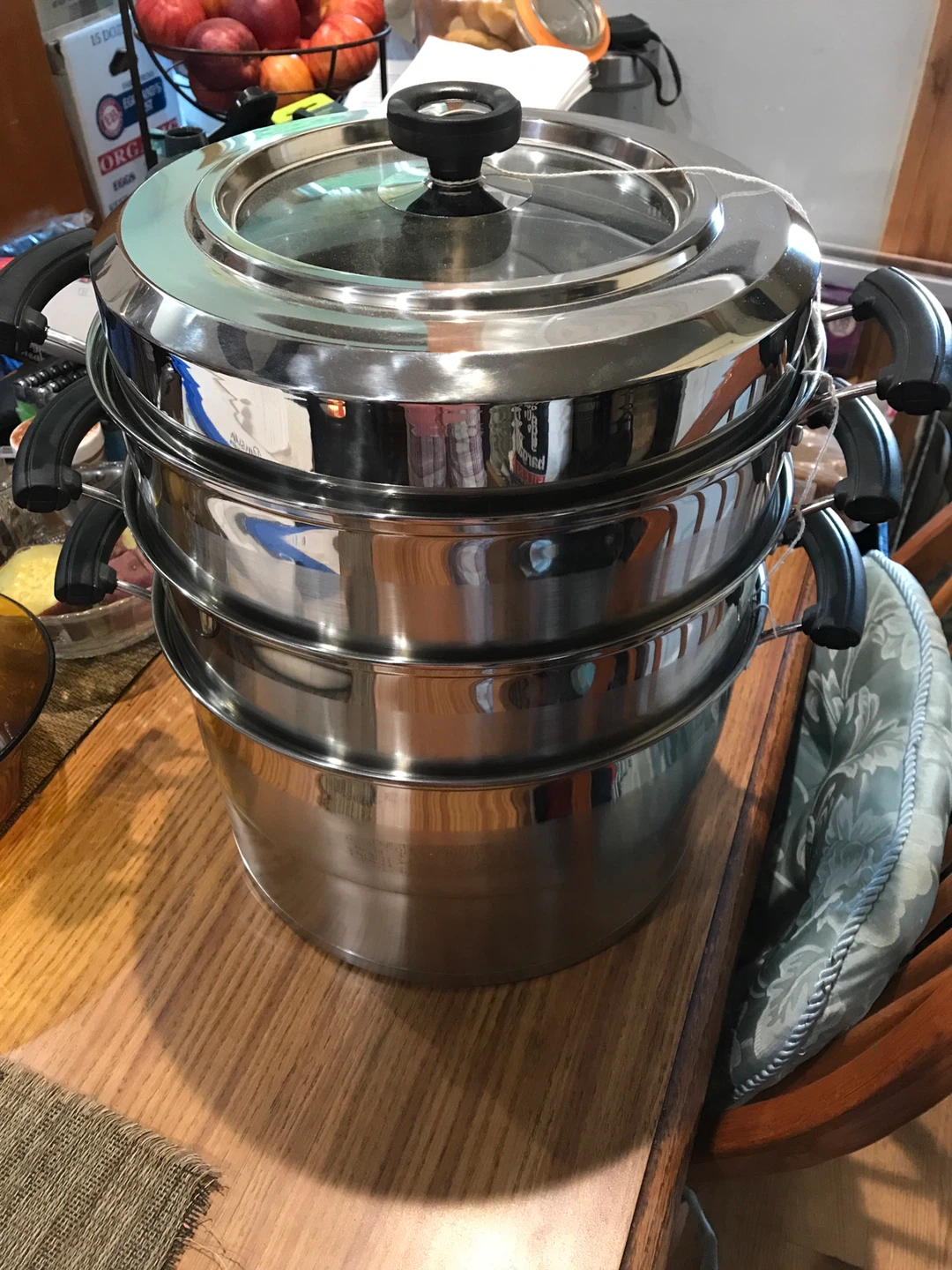 Stainless Steel 3-Tier Steamer Pot