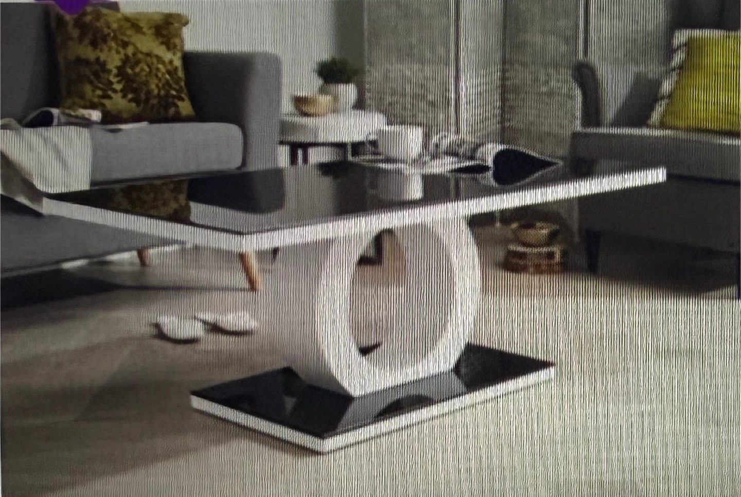 Scottsmoor Modern Halo High Gloss Glass Coffee Table