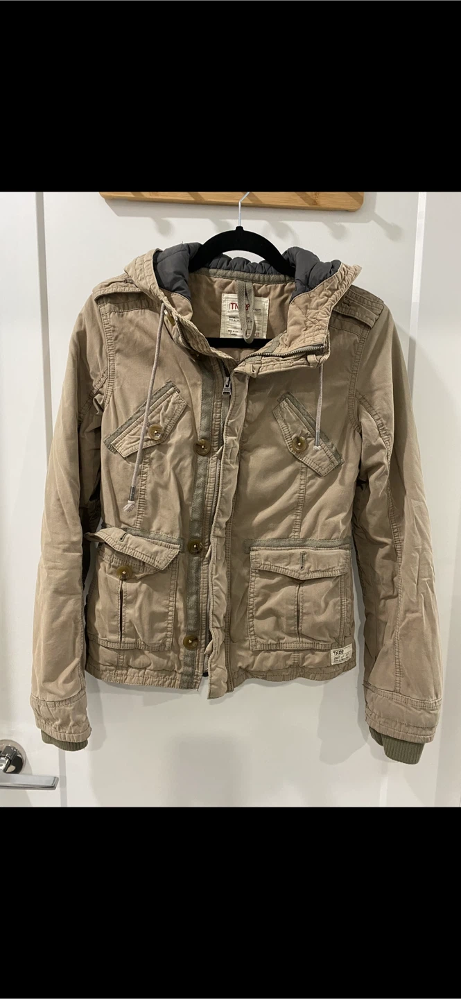 TNA Beige Hooded Jacket