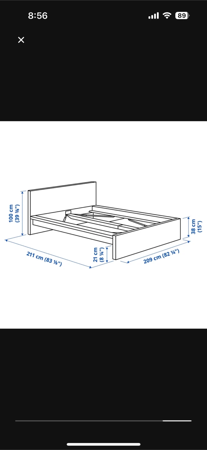 Complete King Set – MALM Bed, Mattress & Storage Drawers - photo 3