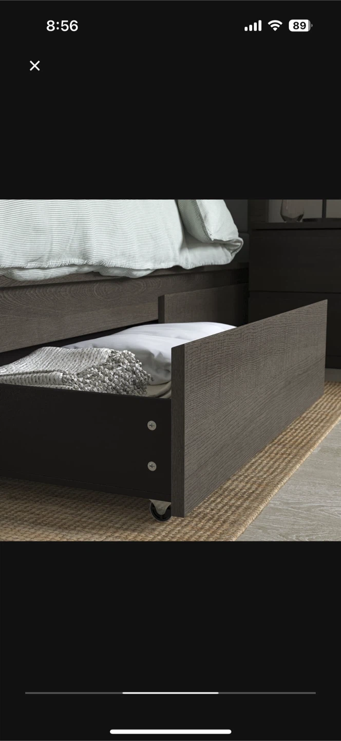 Complete King Set – MALM Bed, Mattress & Storage Drawers - photo 5