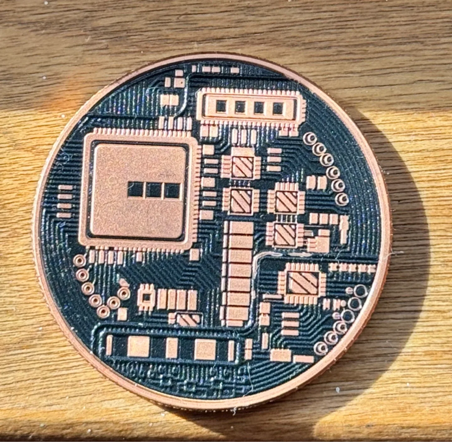 Bitcoin 0.999 Fine Copper Coin l 1 ADVP ounce image indicator(2)