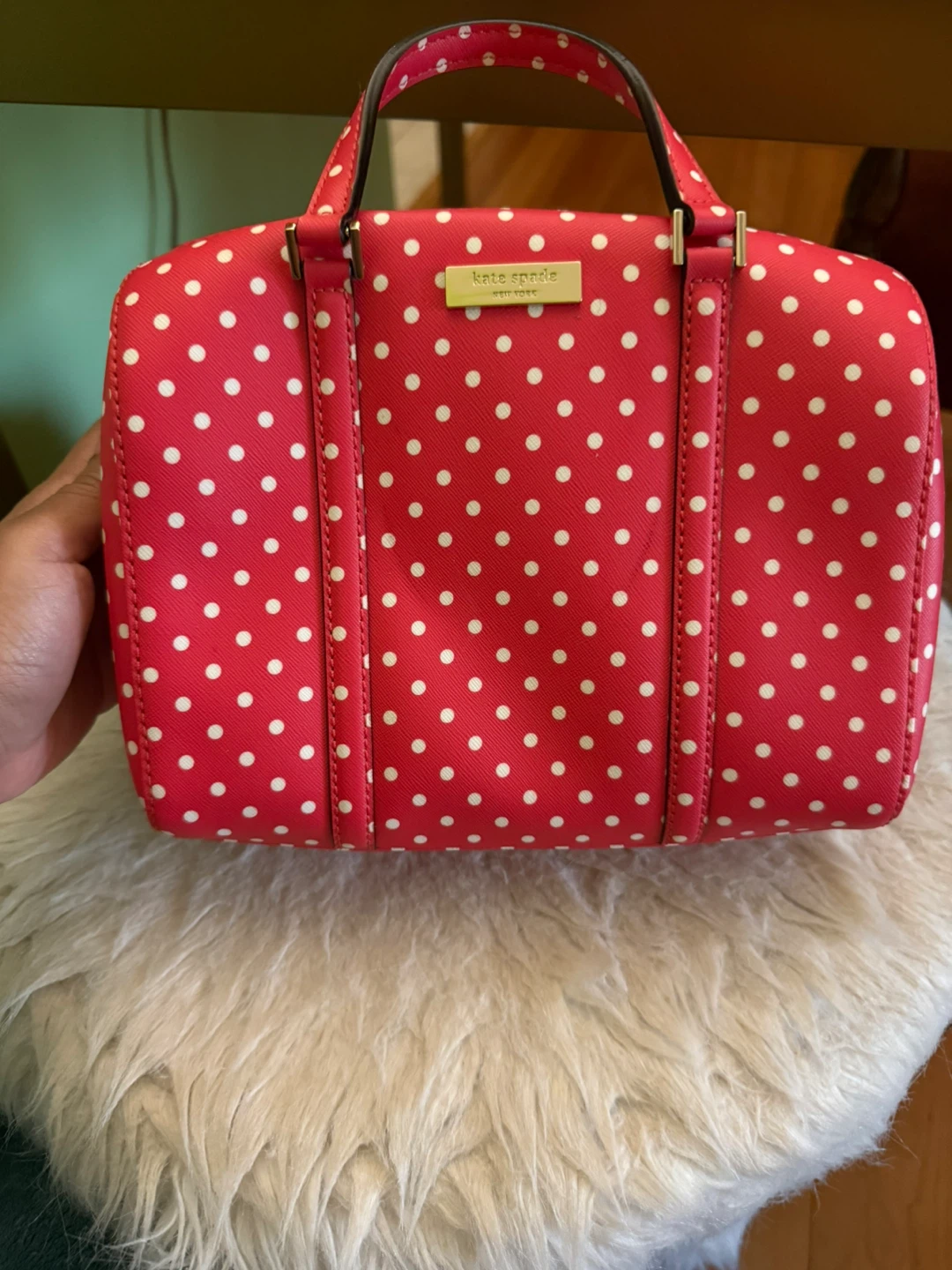 Kate Spade Red Polka Dot Satchel