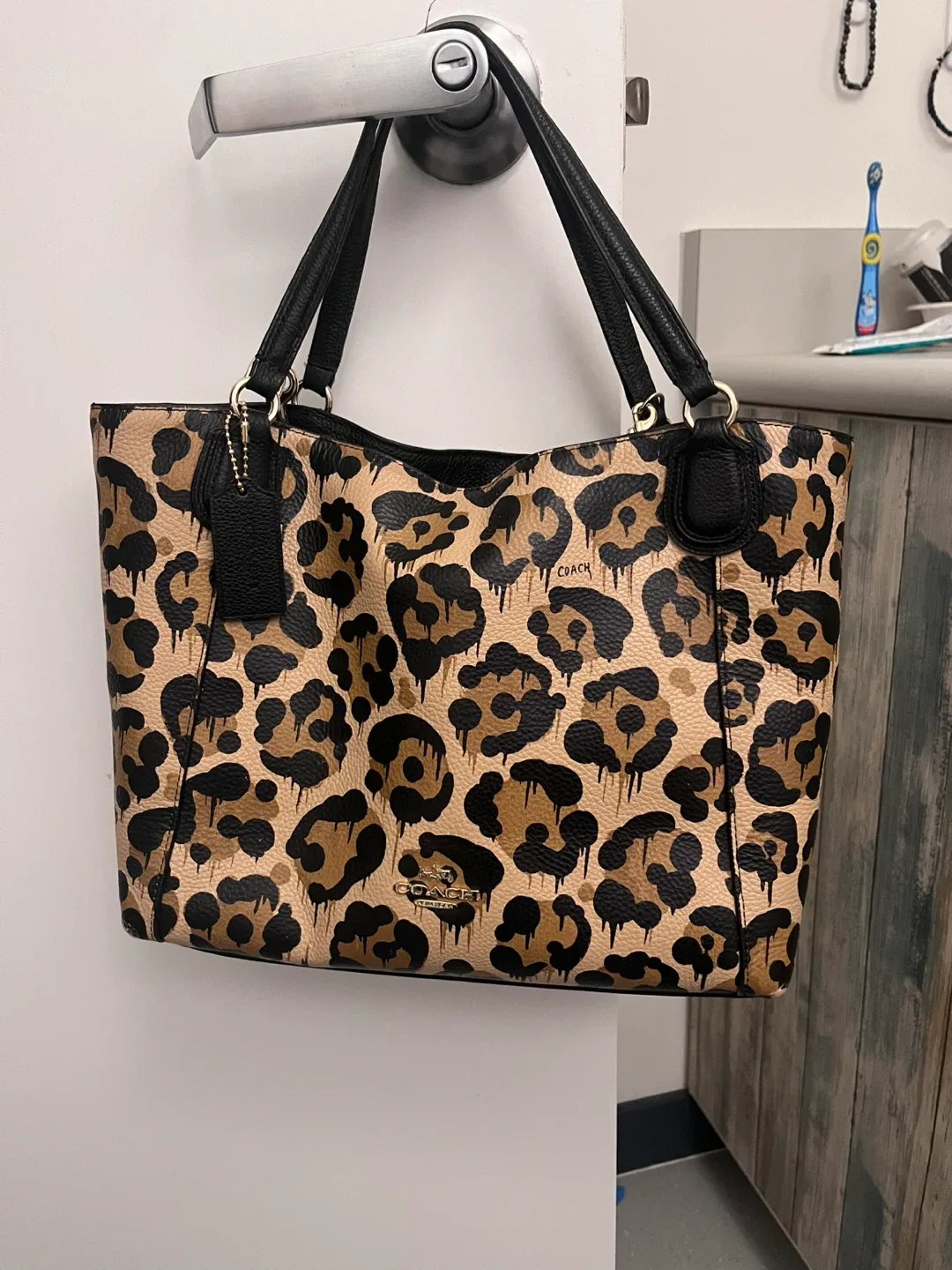 Coach Graffiti Leopard Print Tote Bag and Wallet image indicator(6)
