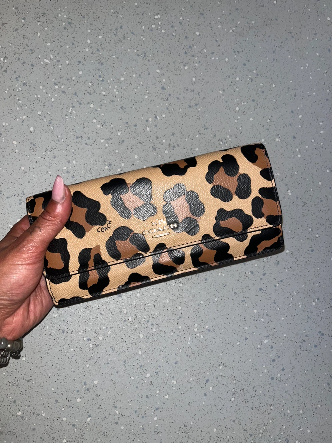 Coach Graffiti Leopard Print Tote Bag and Wallet - photo 2