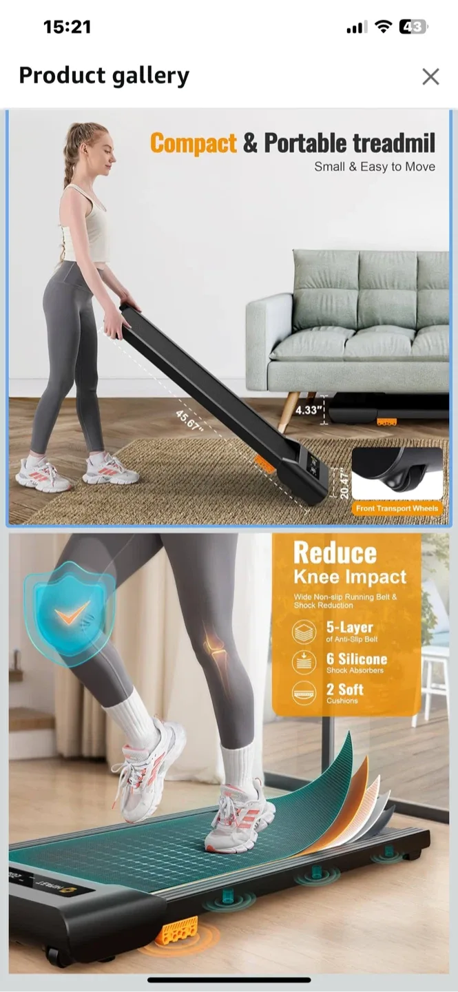 HiFast Compact & Portable Treadmill image indicator(3)