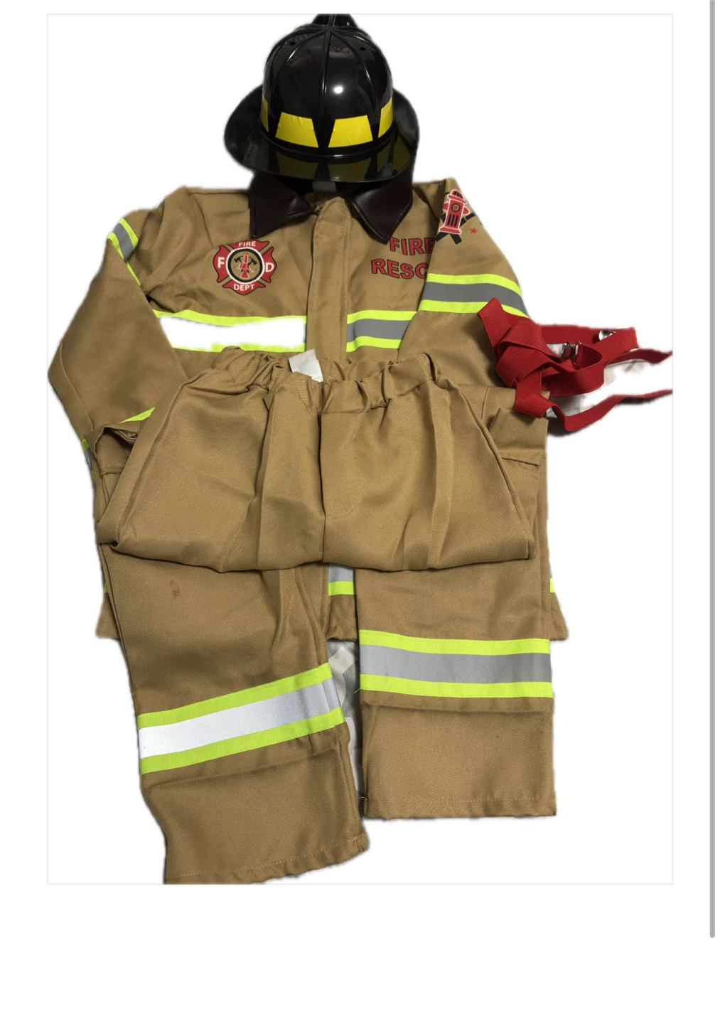 Fire Dept Fire Rescue Costume Set