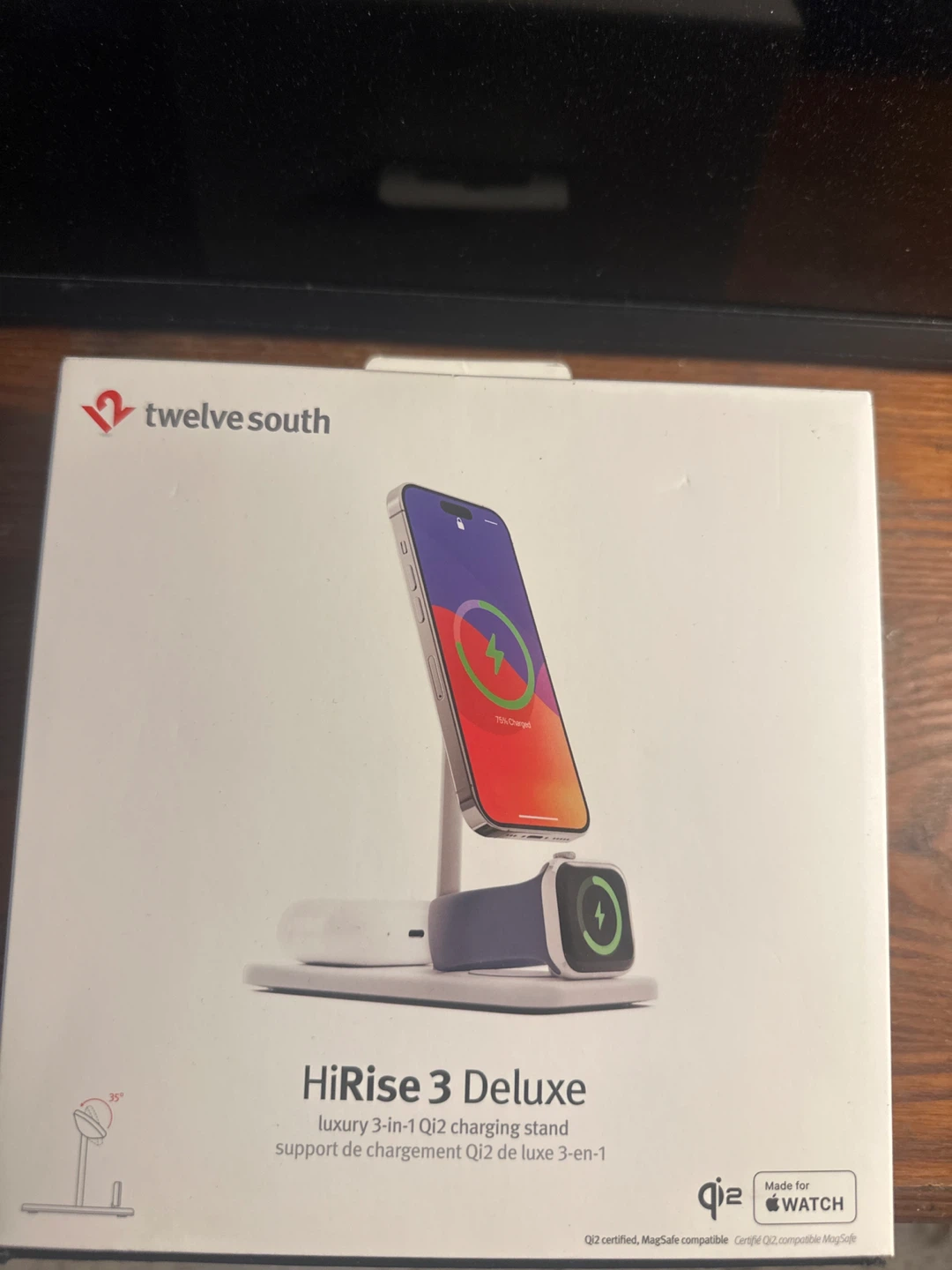 Twelve South HiRise 3 Deluxe Qi2 Charging Stand