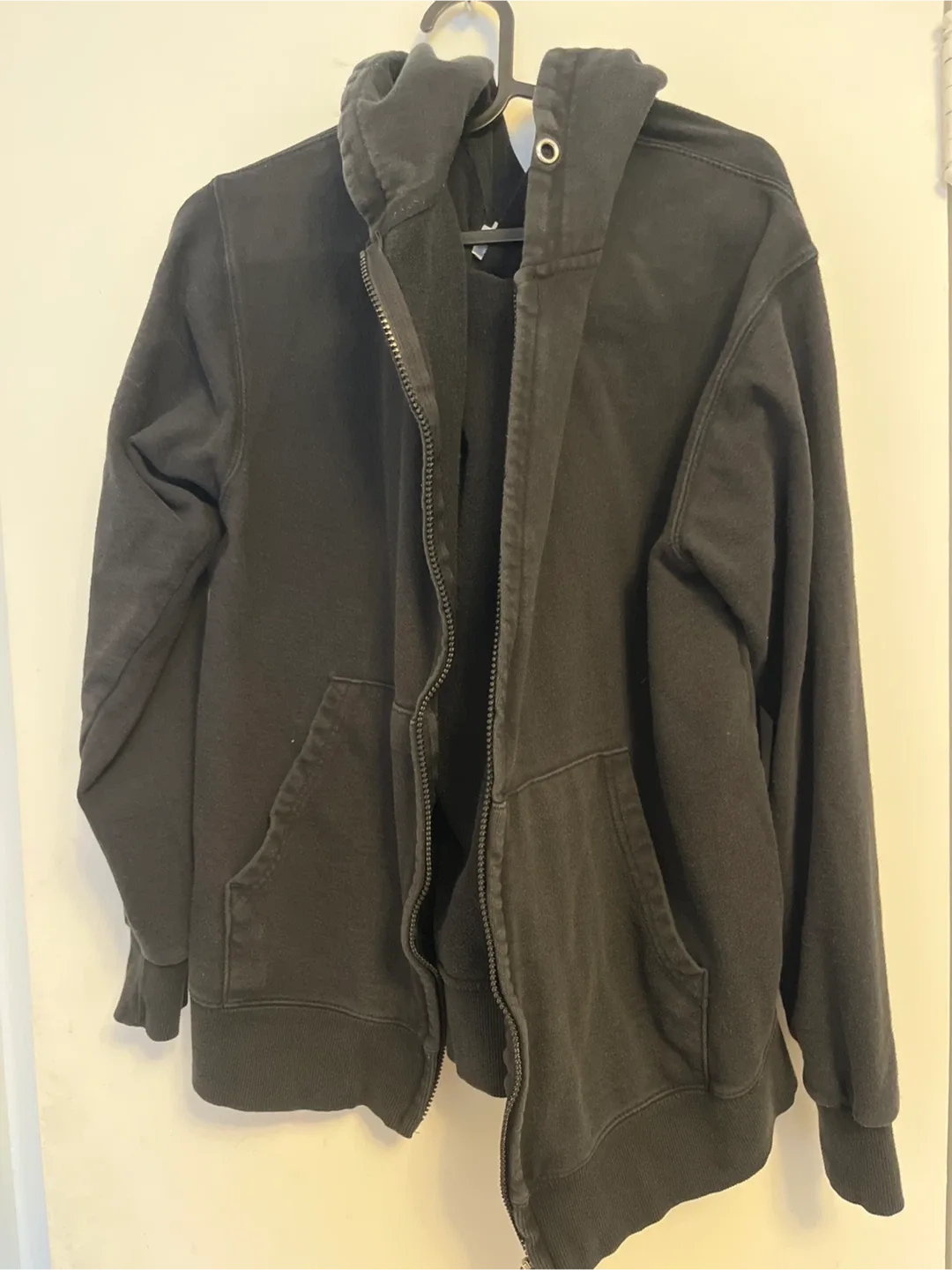 Fill It Black Zip-Up Hoodie - Size L thumbnail