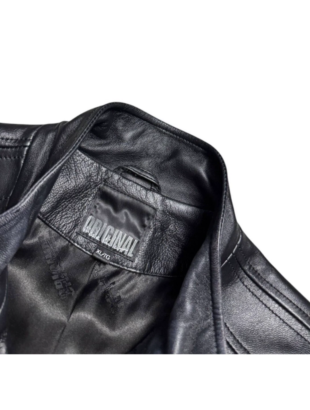Nicole Miller Black Leather Jacket XL - photo 2