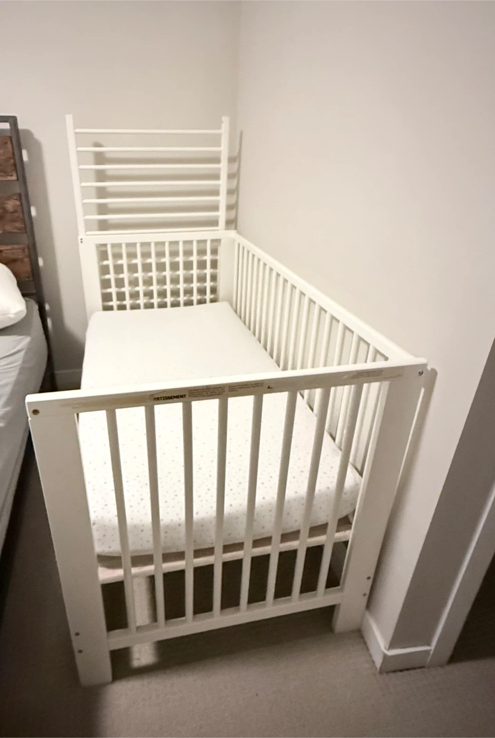 White Baby Crib