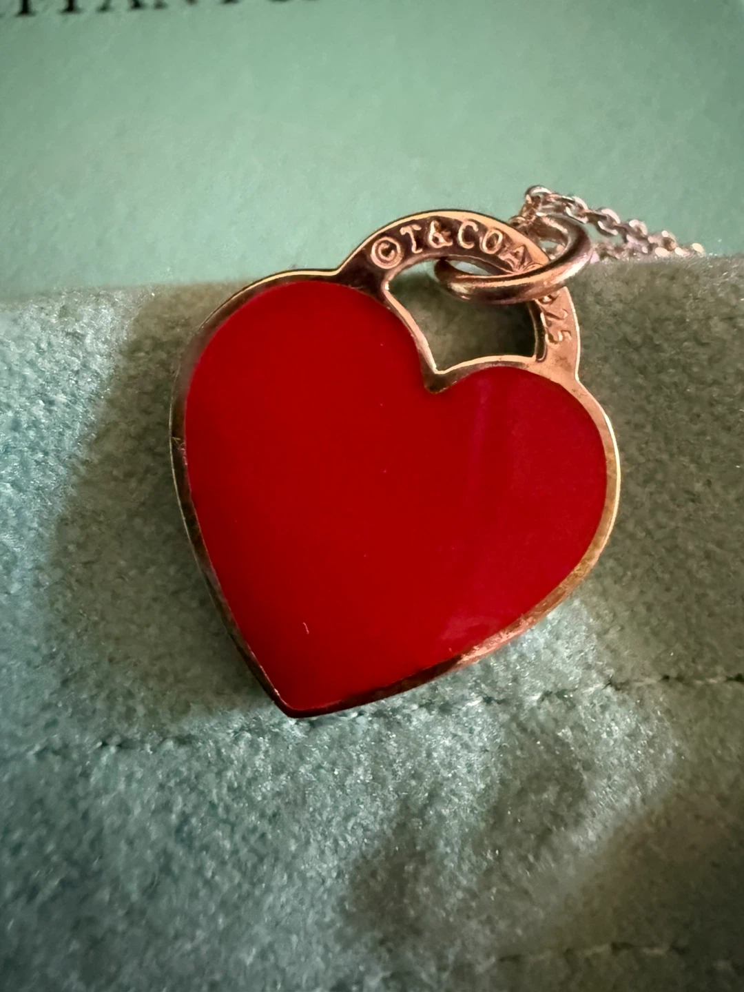 Tiffany & Co. Red Heart Pendant Necklace - photo 3