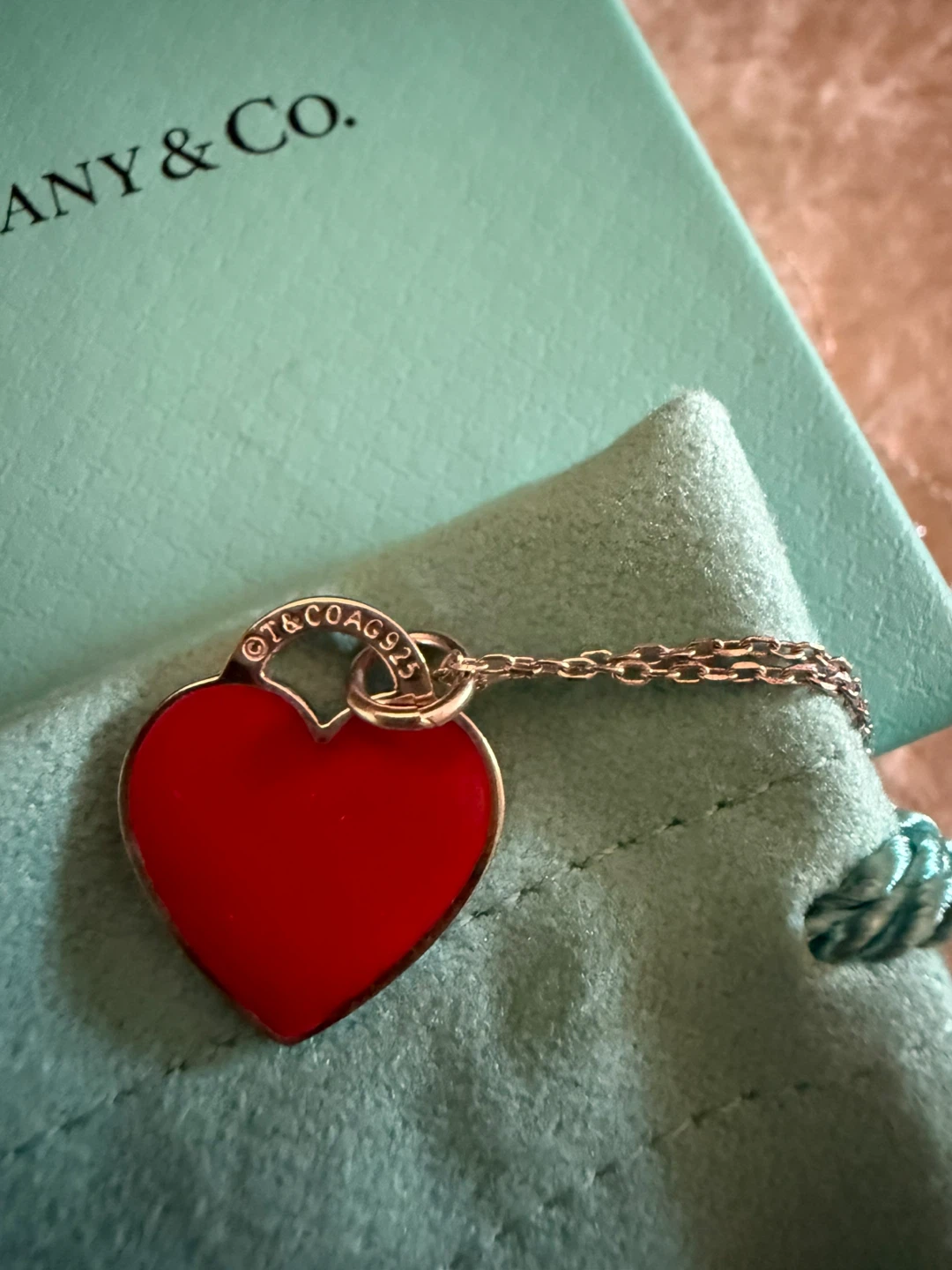 Tiffany & Co. Red Heart Pendant Necklace - photo 4