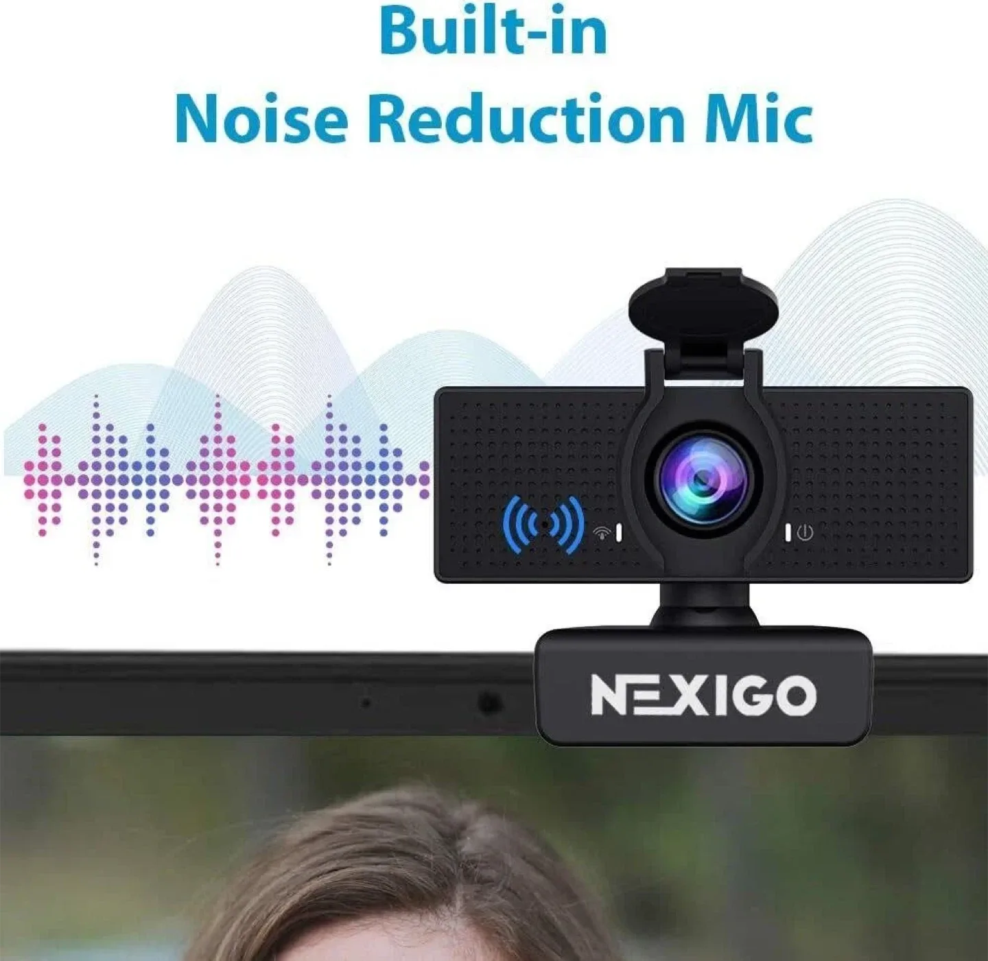 NexiGo N60 1080p Full HD Webcam - Built-in Mic image indicator(5)