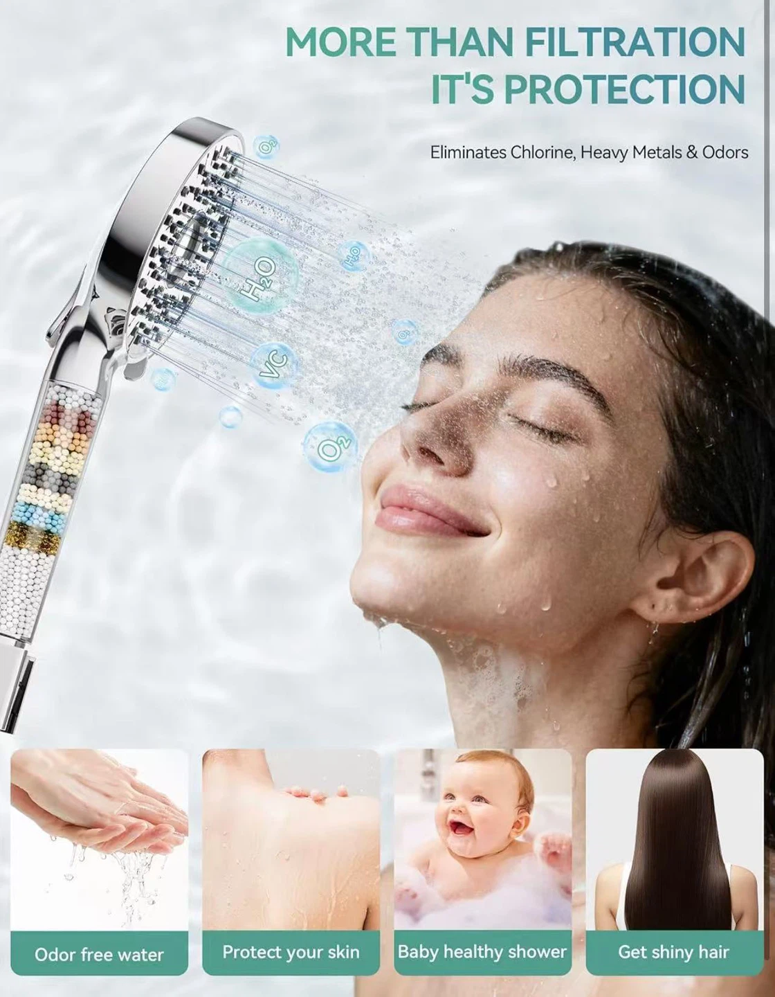 Filtration Shower Head - 10 Spray Modes - photo 3