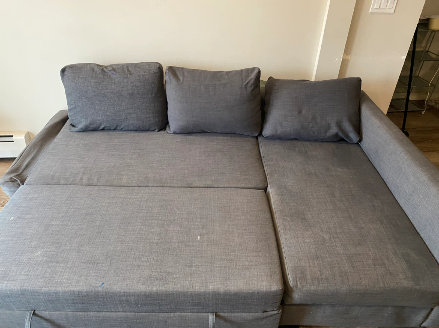 IKEA Friheten Sleeper Sectional Sofa - Grey - photo 3