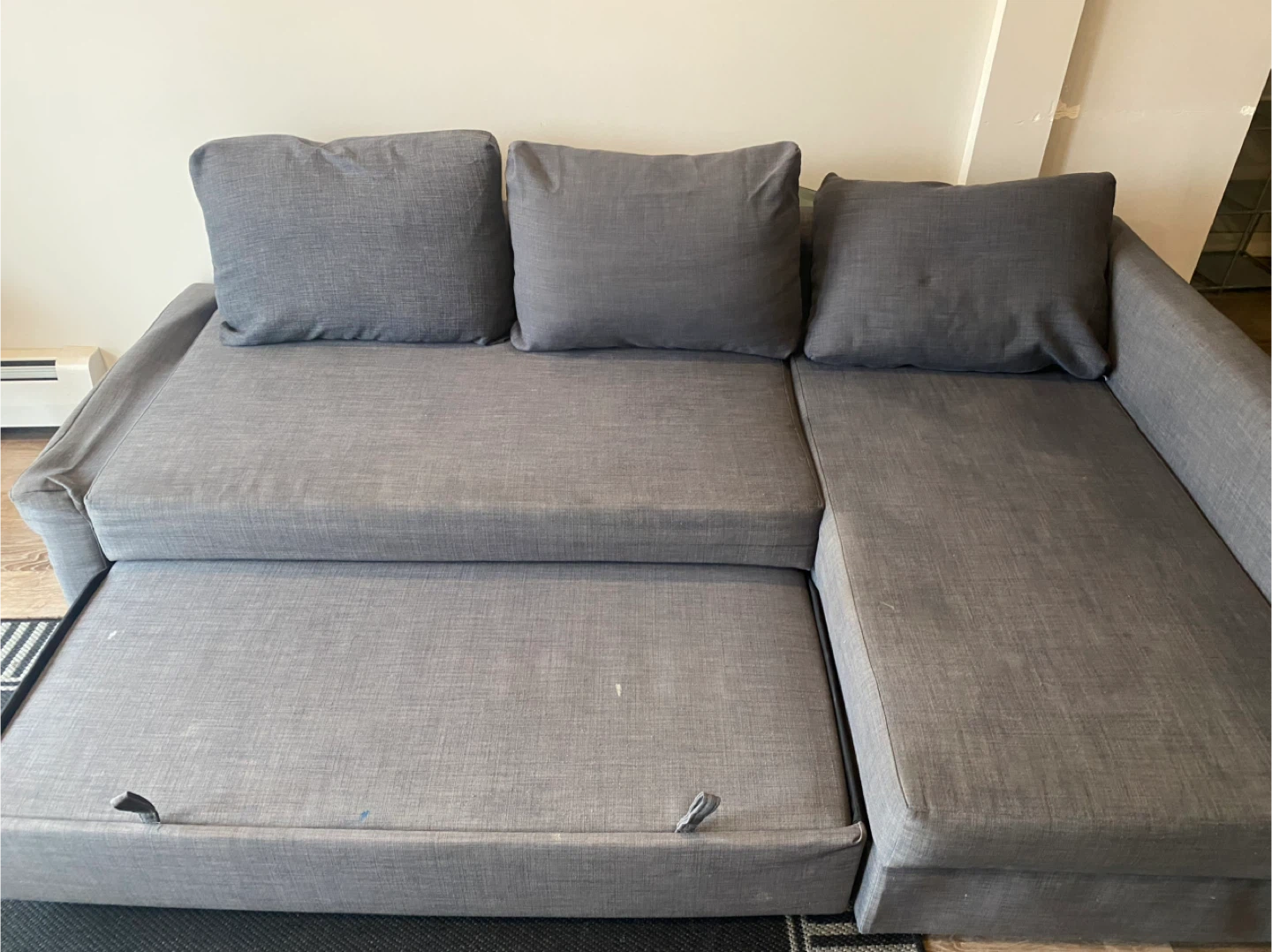 IKEA Friheten Sleeper Sectional Sofa - Grey - photo 2