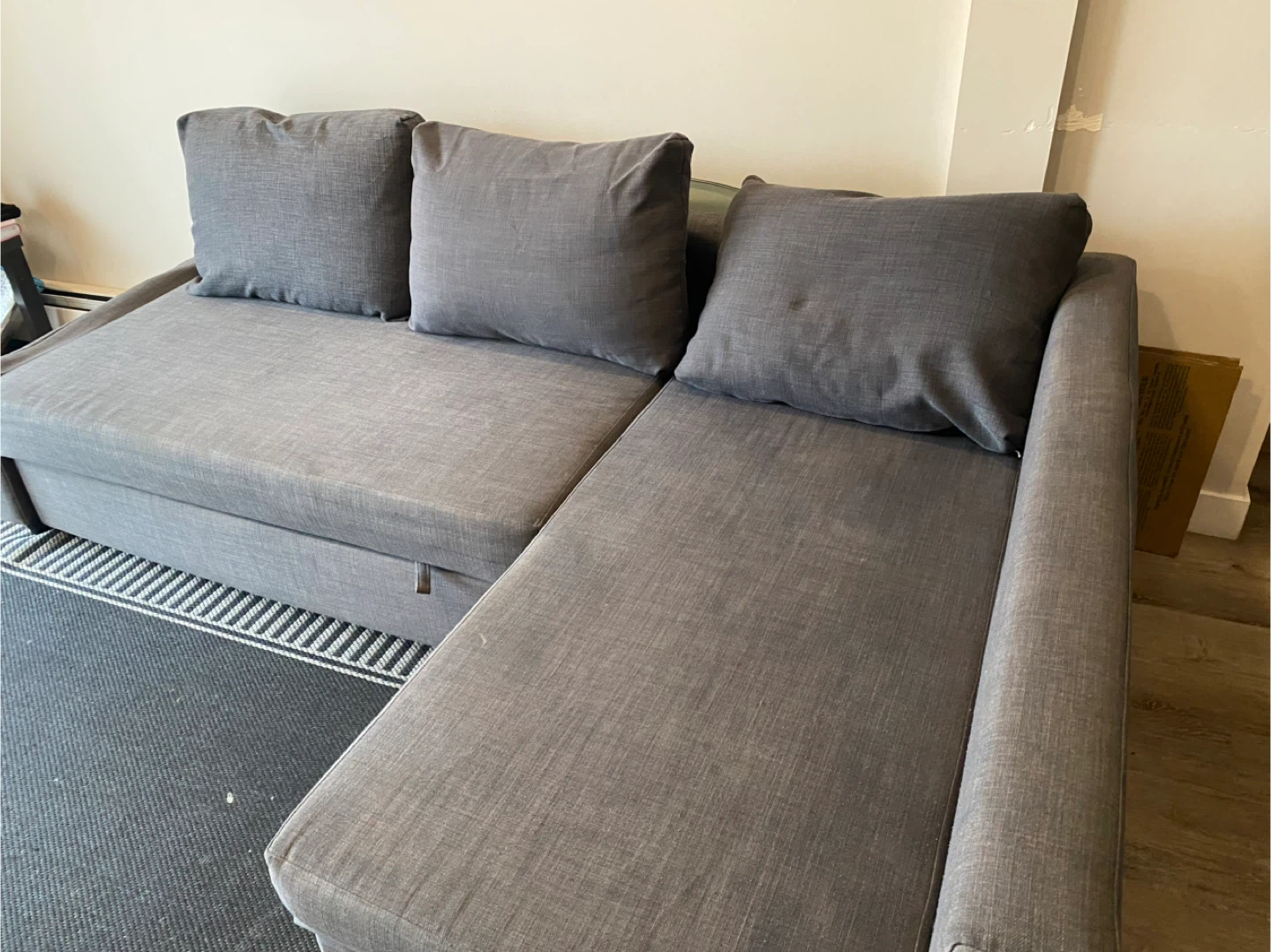 IKEA Friheten Sleeper Sectional Sofa - Grey - photo 4