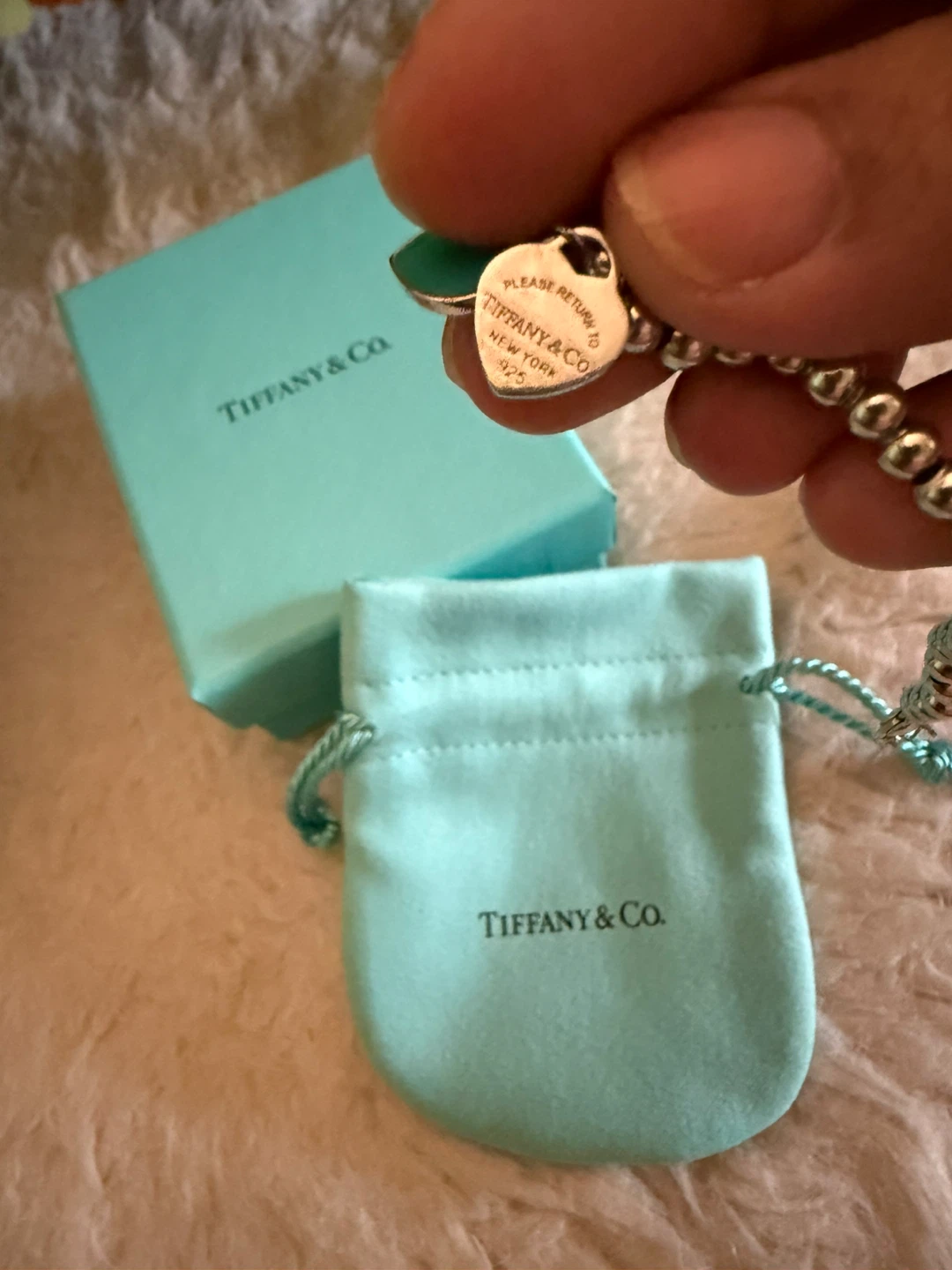 Tiffany & Co. Please Return to Heart Tag Bead Bracelet - photo 4