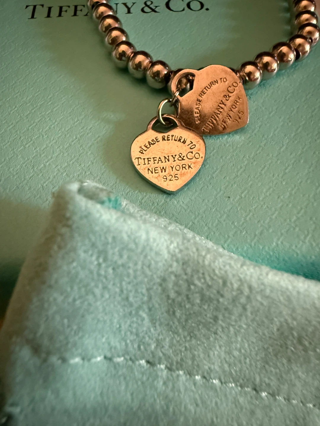 Tiffany & Co. Please Return to Heart Tag Bead Bracelet - photo 2