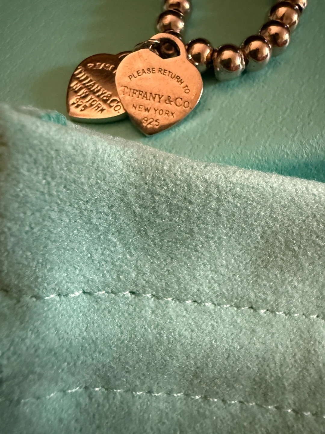 Tiffany & Co. Please Return to Heart Tag Bead Bracelet - photo 3