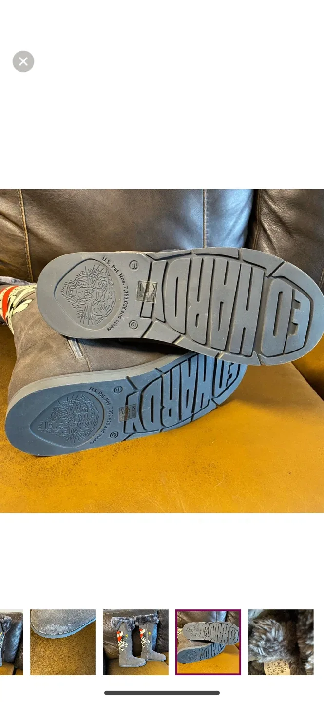 Authentic boots Ed Hardy size 10 image indicator(2)