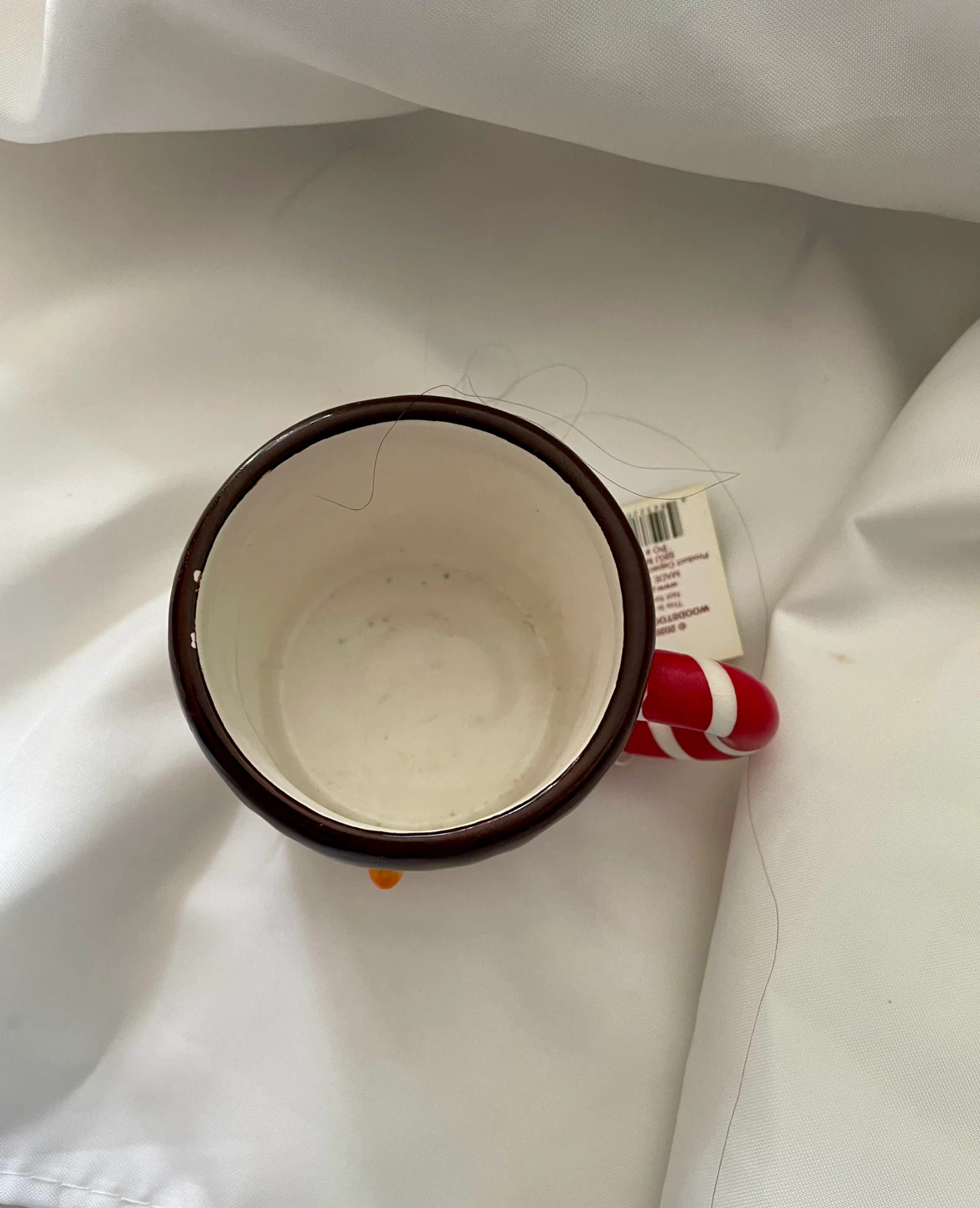 Snowman Mug with Candy Cane Handle - photo 3