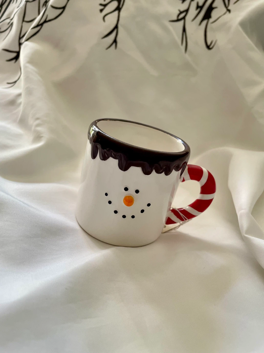 Snowman Mug with Candy Cane Handle - photo 2