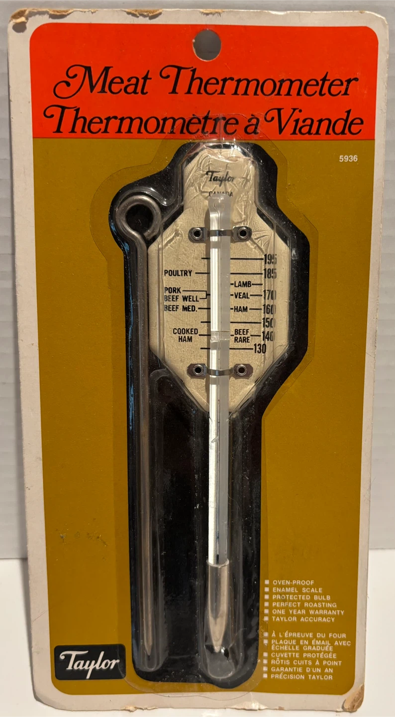 Vintage 1969’s Taylor Meat Thermometer No. 5936 - Sealed