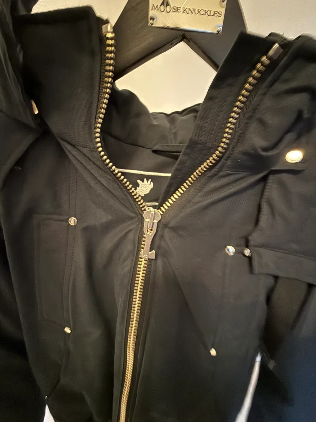 Moose Knuckles Bomber women  Jacket - Black S size image indicator(4)