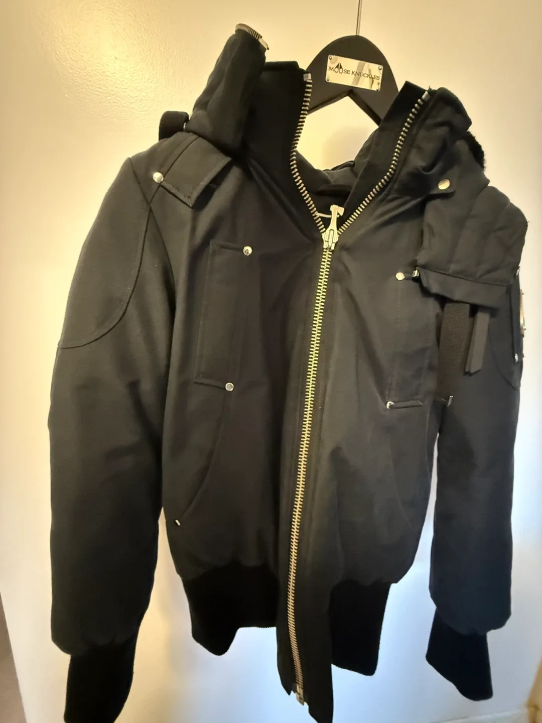 Moose Knuckles Bomber women  Jacket - Black S size image indicator(2)