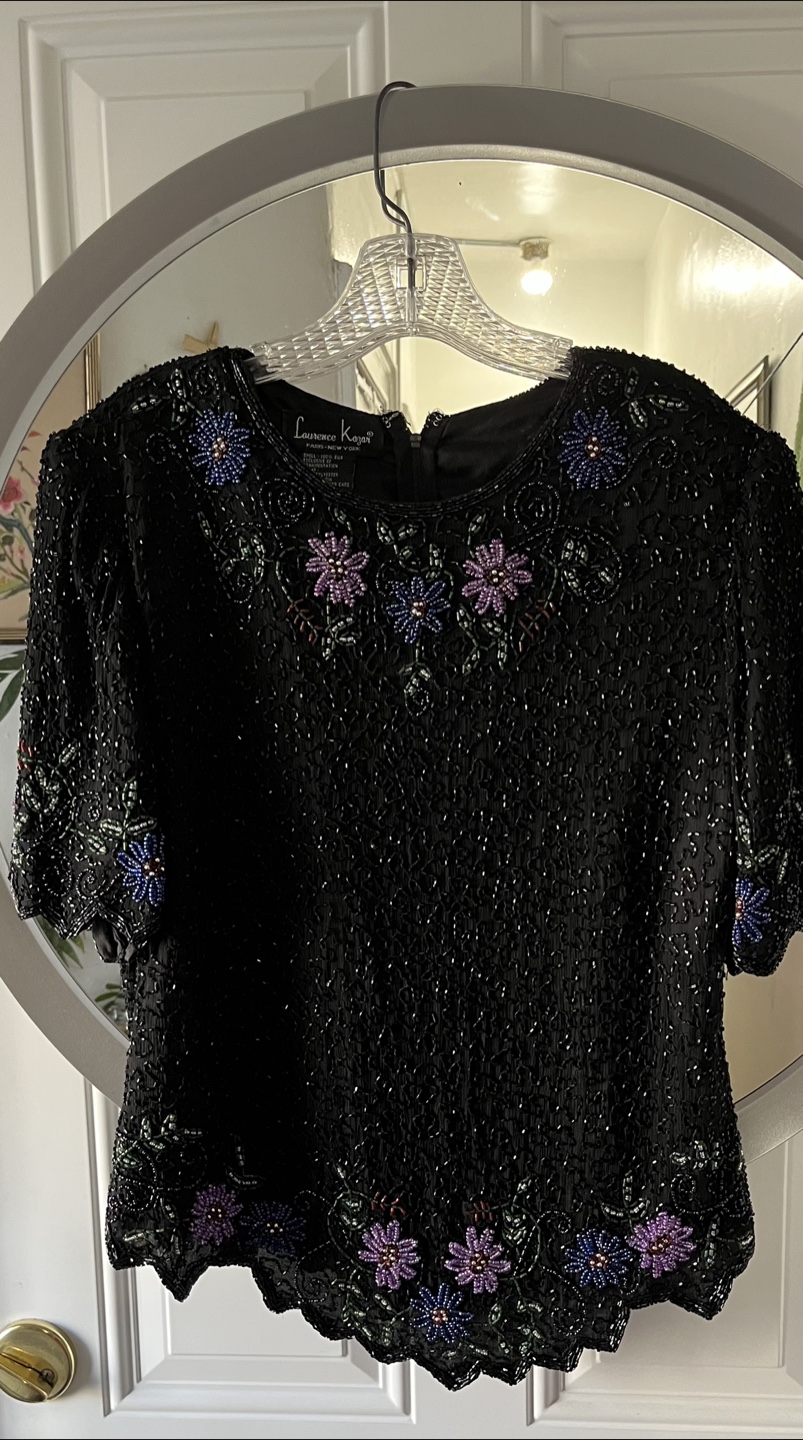 Lawrence Kazar Beaded Top - photo 2