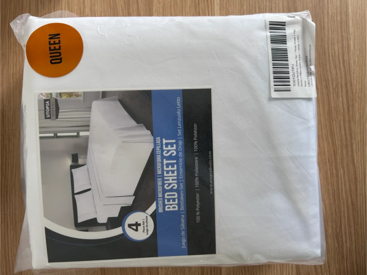 Utopia Bedding Queen Bed Sheet Set - New