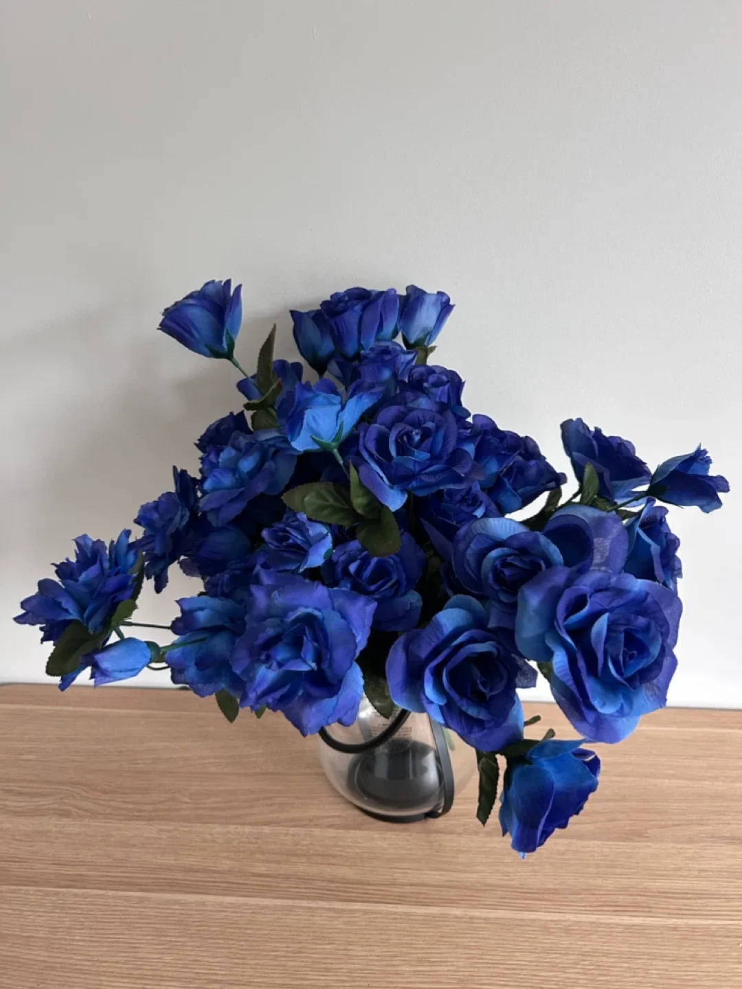 Blue Artificial Rose Bouquet