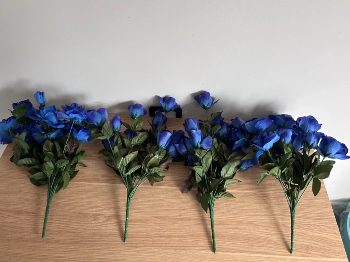 Blue Artificial Rose Bouquet image indicator(3)