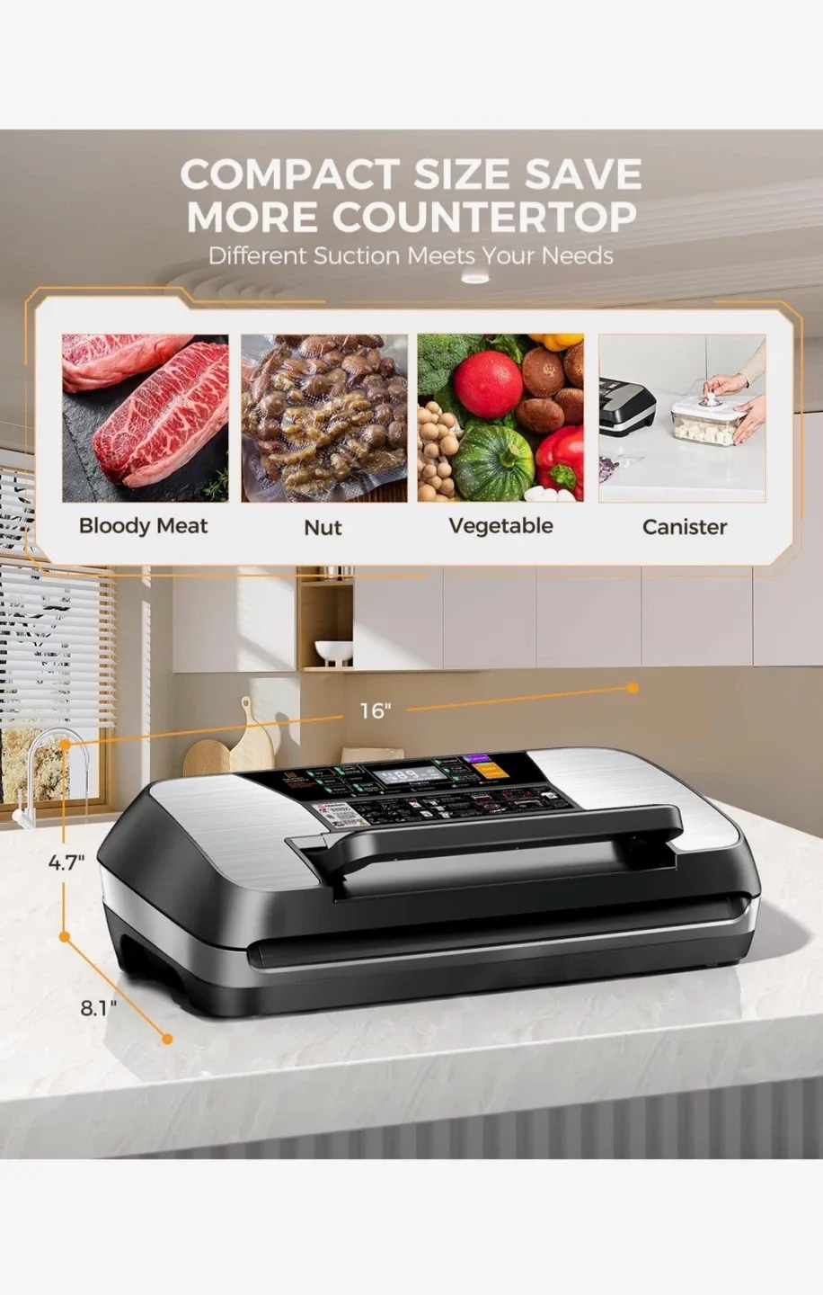 MZROT Vacuum Sealer - SV618 Model image indicator(5)