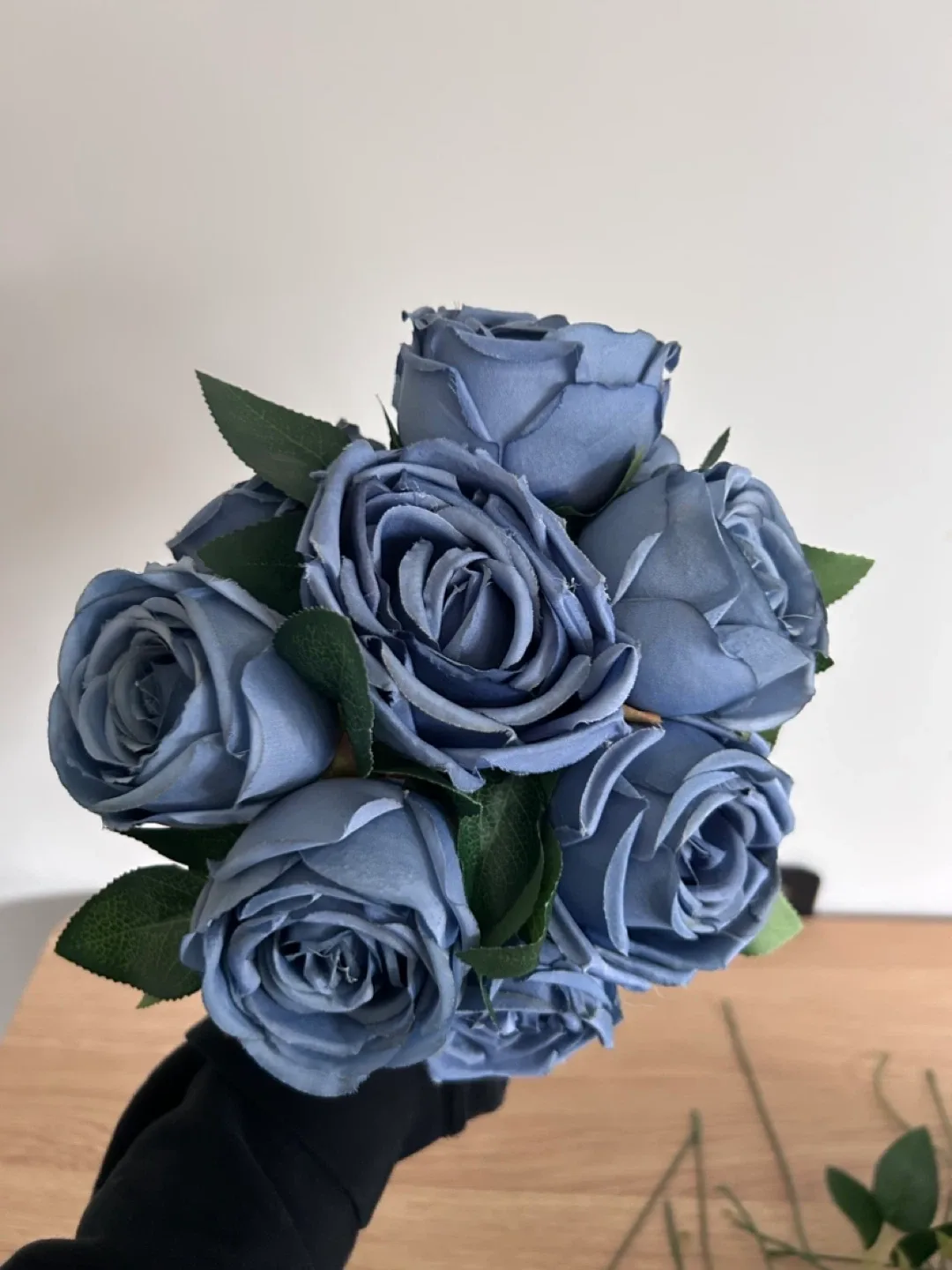 Blue Artificial Rose Bouquet