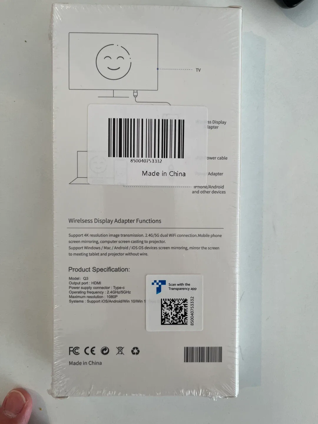 Wireless Display Adapter - New in Box image indicator(2)