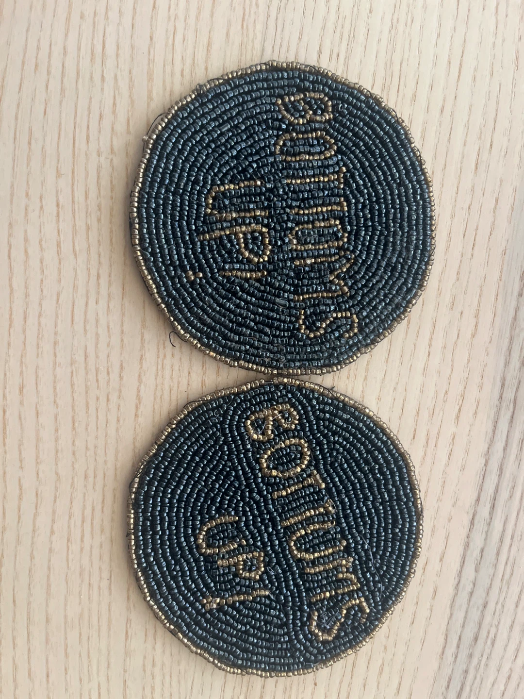 Beaded Coasters - Set of 2