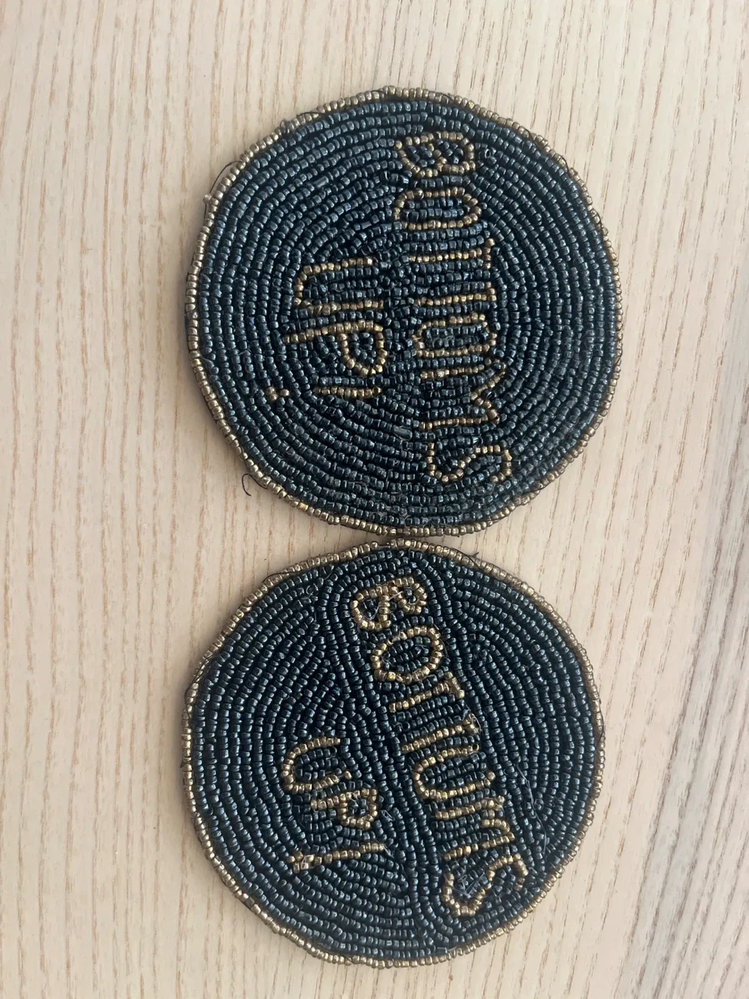 Beaded Coasters - Set of 2