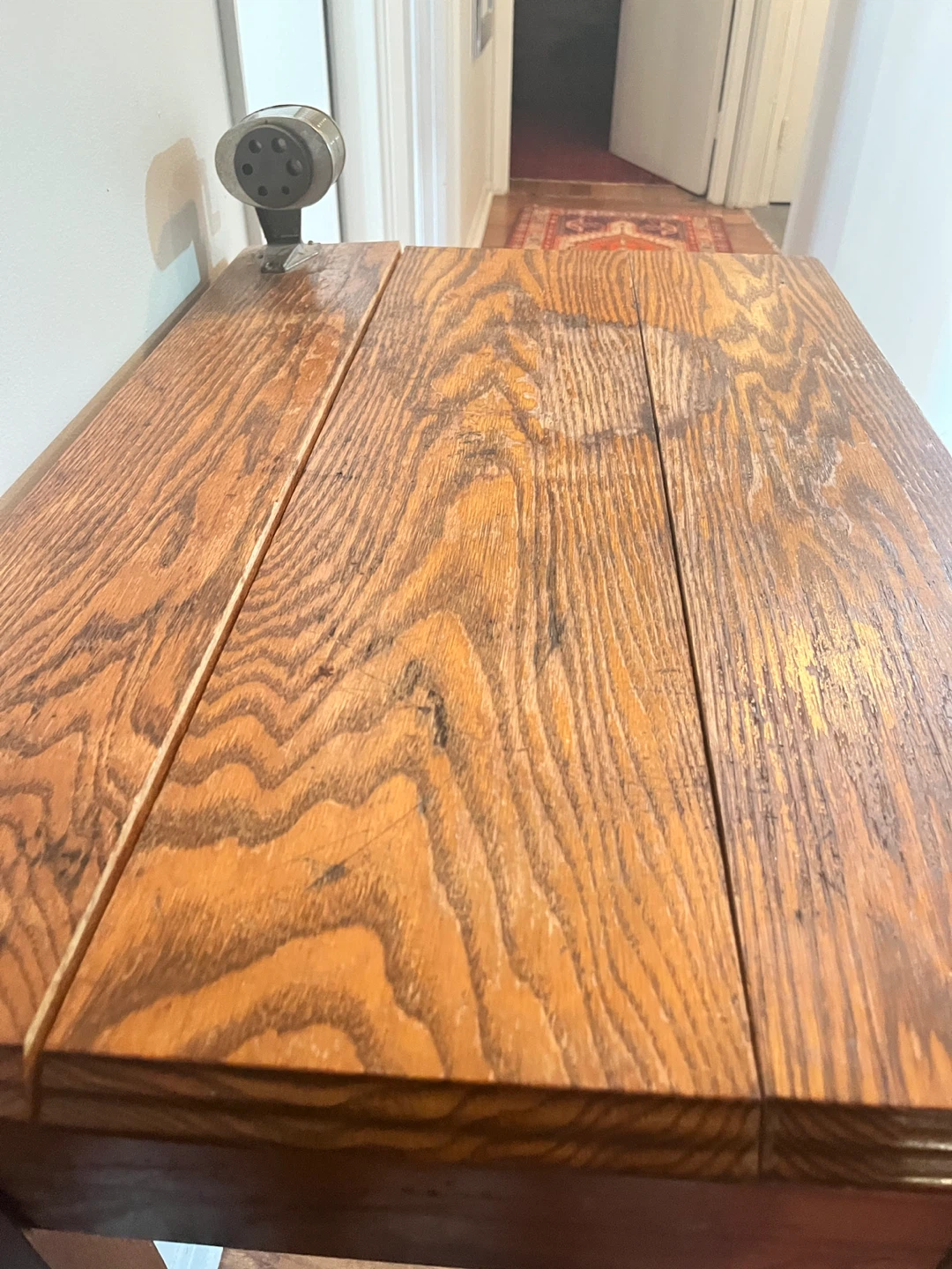 Vintage CBC Radio Canada Wooden Desk - photo 3
