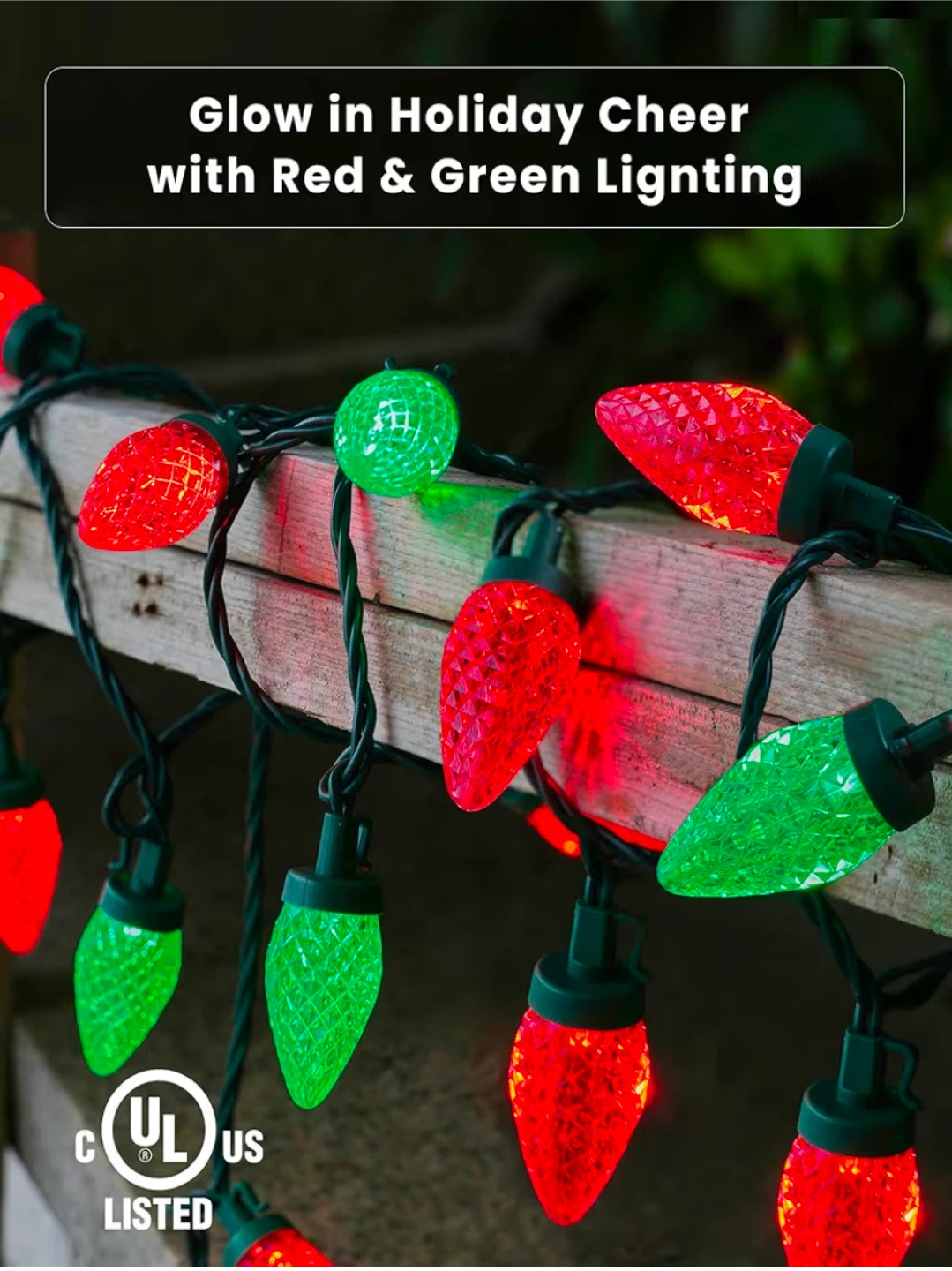 Red & Green Holiday String Lights (2 pack) - photo 2