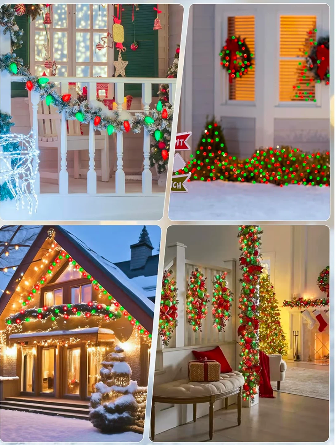 Red & Green Holiday String Lights (2 pack) - photo 5