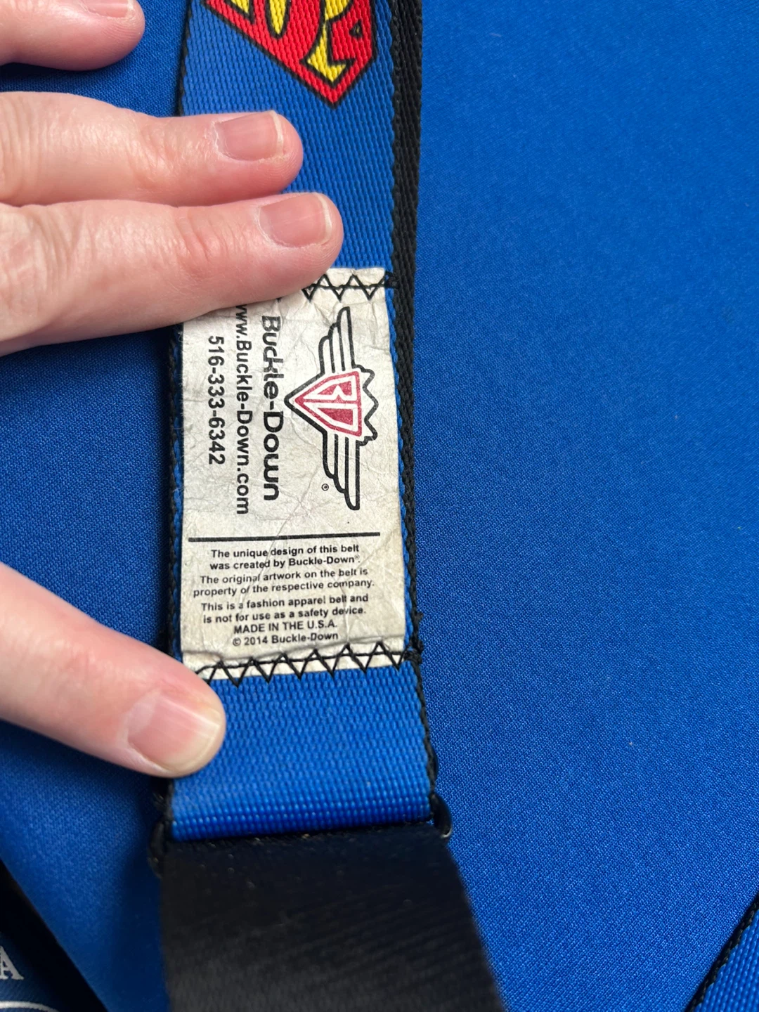 Buckle-Down Superman Belt - photo 4