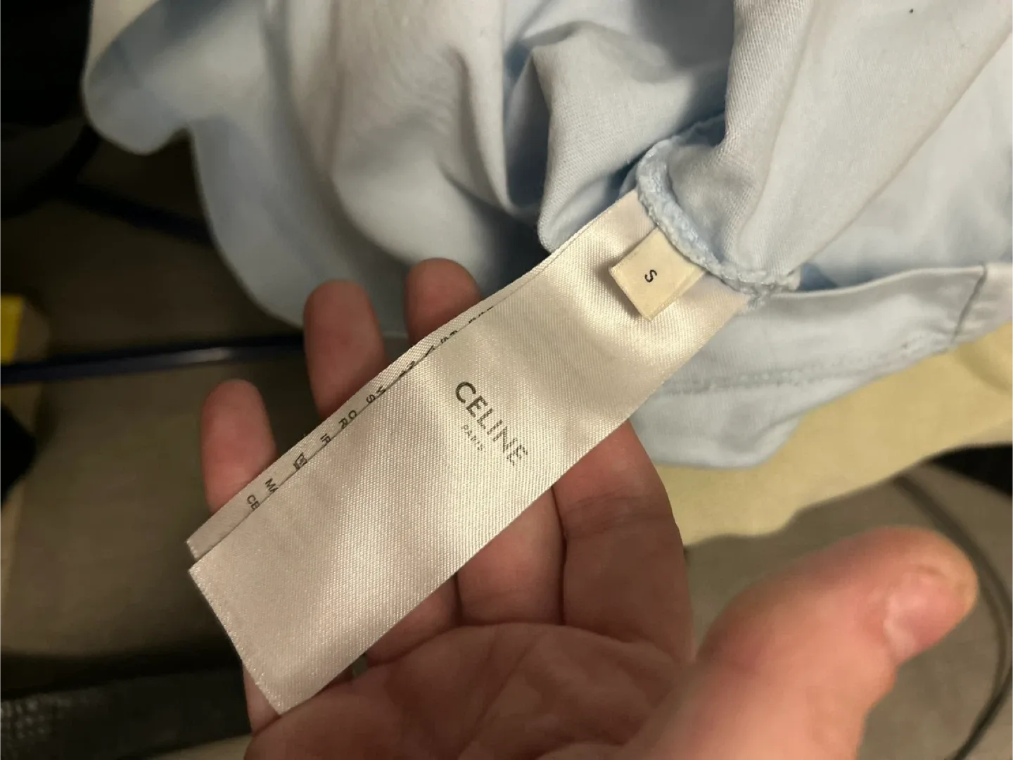 Celine Paris Light Blue T-Shirt - Size S image indicator(3)