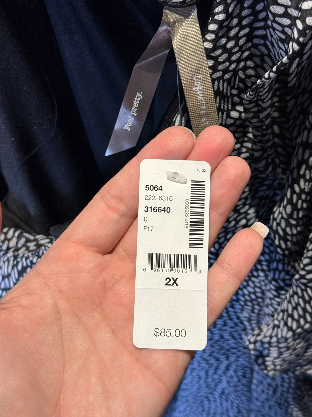 Penningtons Black & White Dress - Size 2X image indicator(4)