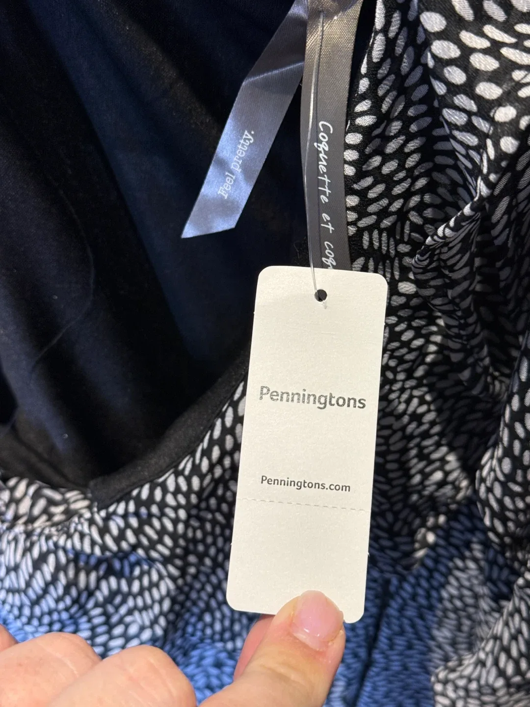 Penningtons Black & White Dress - Size 2X image indicator(5)