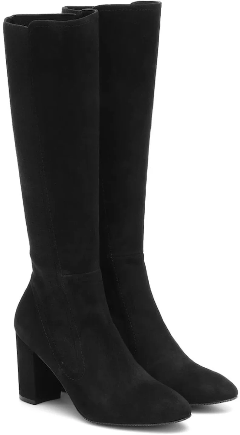 Stuart Weitzman Black Suede Boots image indicator(3)