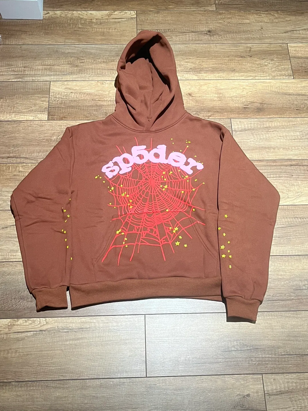 Sp5der Brown Hoodie image indicator(2)